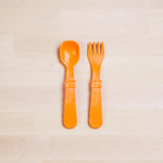 Load image into Gallery viewer, (2pc) Re-Play Utensils Orange - Healthy Snacks NZ

