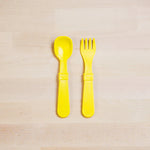 Load image into Gallery viewer, (2pc) Re-Play Utensils Yellow - Healthy Snacks NZ
