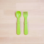 Load image into Gallery viewer, (2pc) Re-Play Utensils Lime Green - Healthy Snacks NZ
