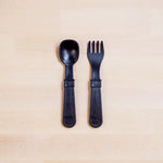 Load image into Gallery viewer, (2pc) Re-Play Utensils Black - Healthy Snacks NZ
