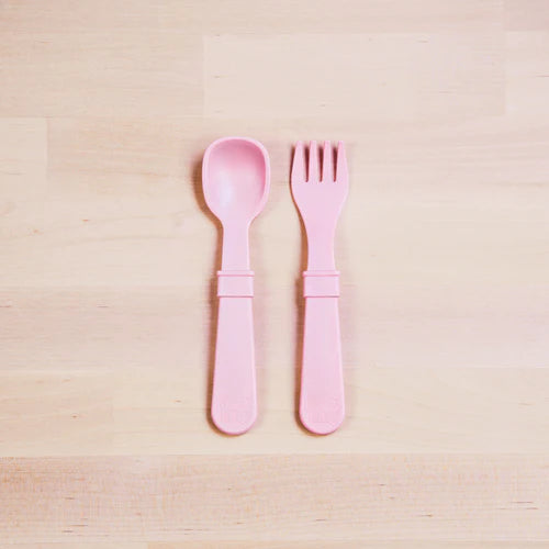 (2pc) Re-Play Utensils Ice Pink - Healthy Snacks NZ
