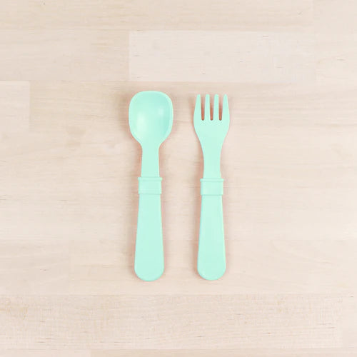 (2pc) Re-Play Utensils Mint - Healthy Snacks NZ