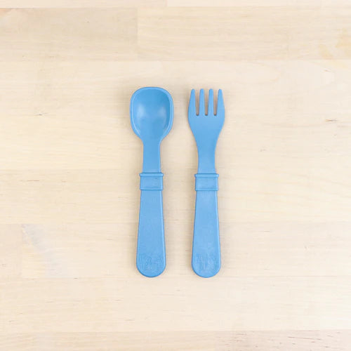 (2pc) Re-Play Utensils Denim - Healthy Snacks NZ
